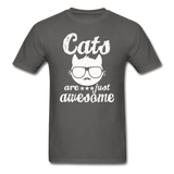 Cats Are Just Awesome - White - Unisex Classic T-Shirt - charcoal