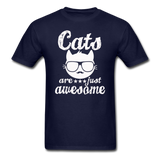 Cats Are Just Awesome - White - Unisex Classic T-Shirt - navy