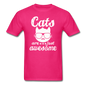 Cats Are Just Awesome - White - Unisex Classic T-Shirt - fuchsia