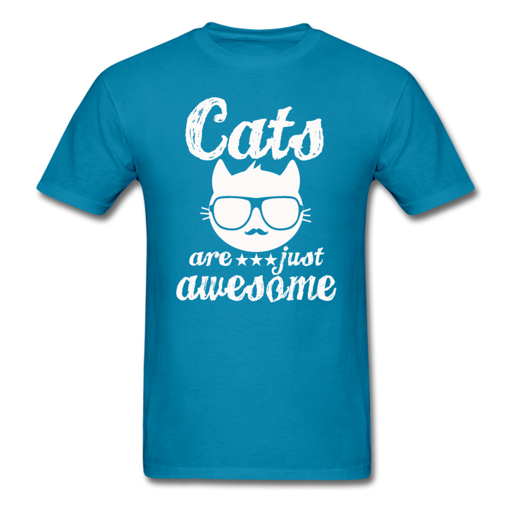 Cats Are Just Awesome - White - Unisex Classic T-Shirt - turquoise