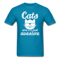 Cats Are Just Awesome - White - Unisex Classic T-Shirt - turquoise