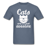 Cats Are Just Awesome - White - Unisex Classic T-Shirt - denim