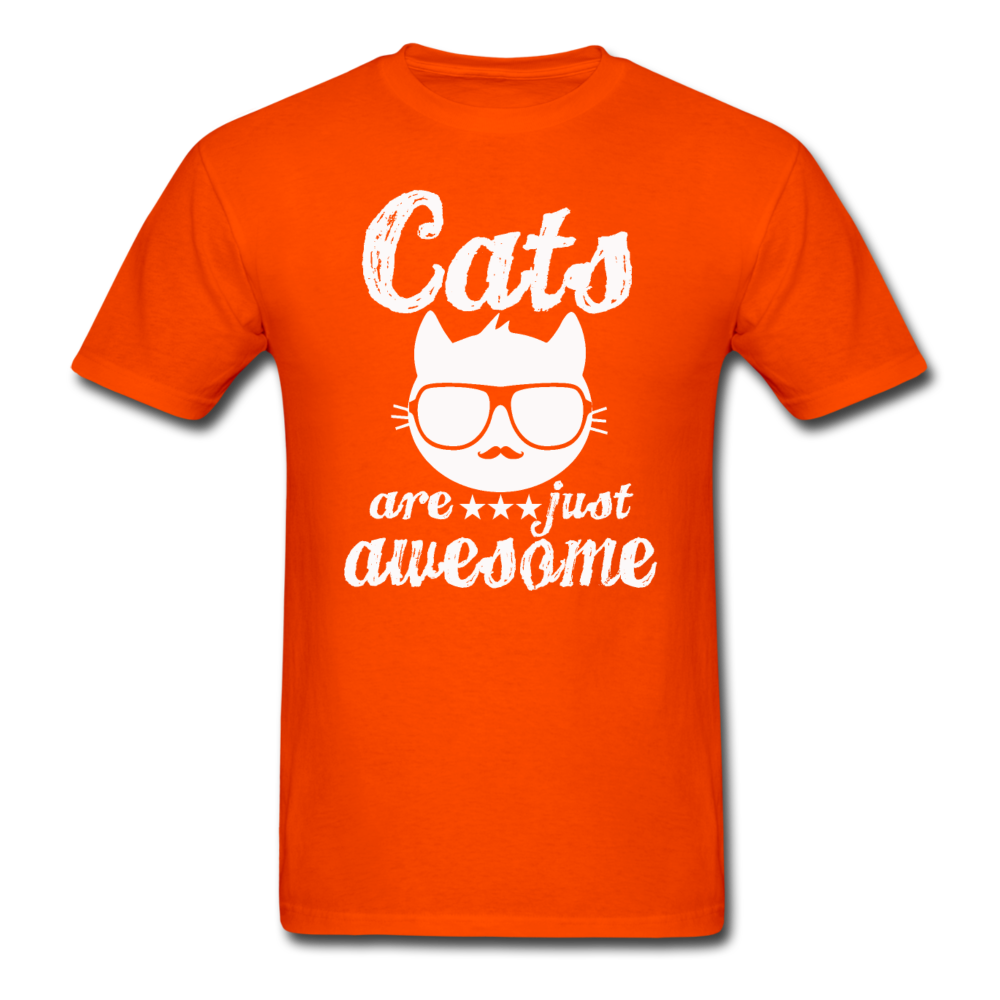 Cats Are Just Awesome - White - Unisex Classic T-Shirt - orange