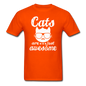 Cats Are Just Awesome - White - Unisex Classic T-Shirt - orange