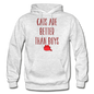 Cats Are Better Than Boys - Gildan Heavy Blend Adult Hoodie - light heather gray