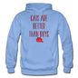 Cats Are Better Than Boys - Gildan Heavy Blend Adult Hoodie - carolina blue