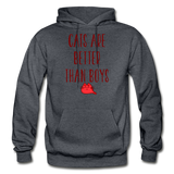 Cats Are Better Than Boys - Gildan Heavy Blend Adult Hoodie - charcoal gray