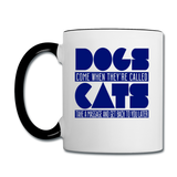 Cats And Dogs - Contrast Coffee Mug - white/black