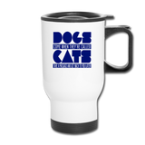 Cats And Dogs - Travel Mug - white