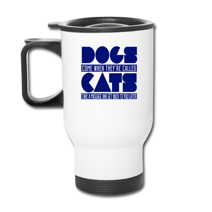 Cats And Dogs - Travel Mug - white