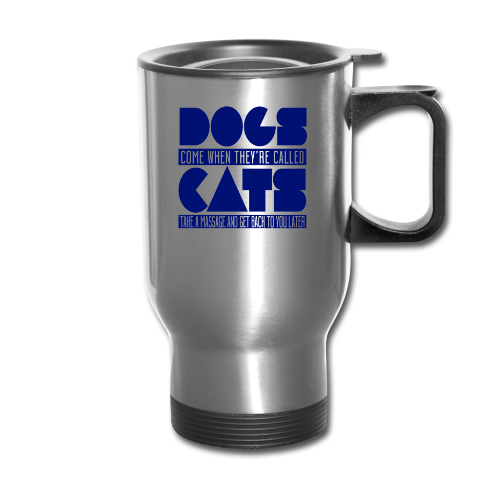 Cats And Dogs - Travel Mug - silver