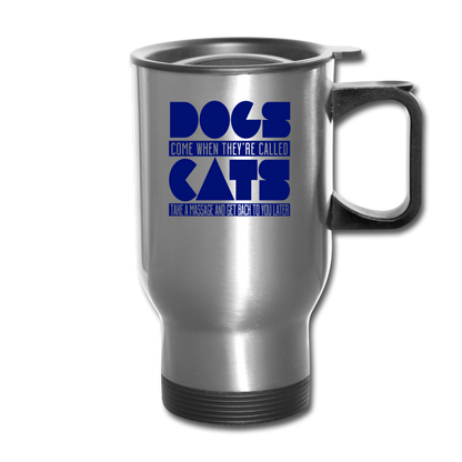 Cats And Dogs - Travel Mug - silver