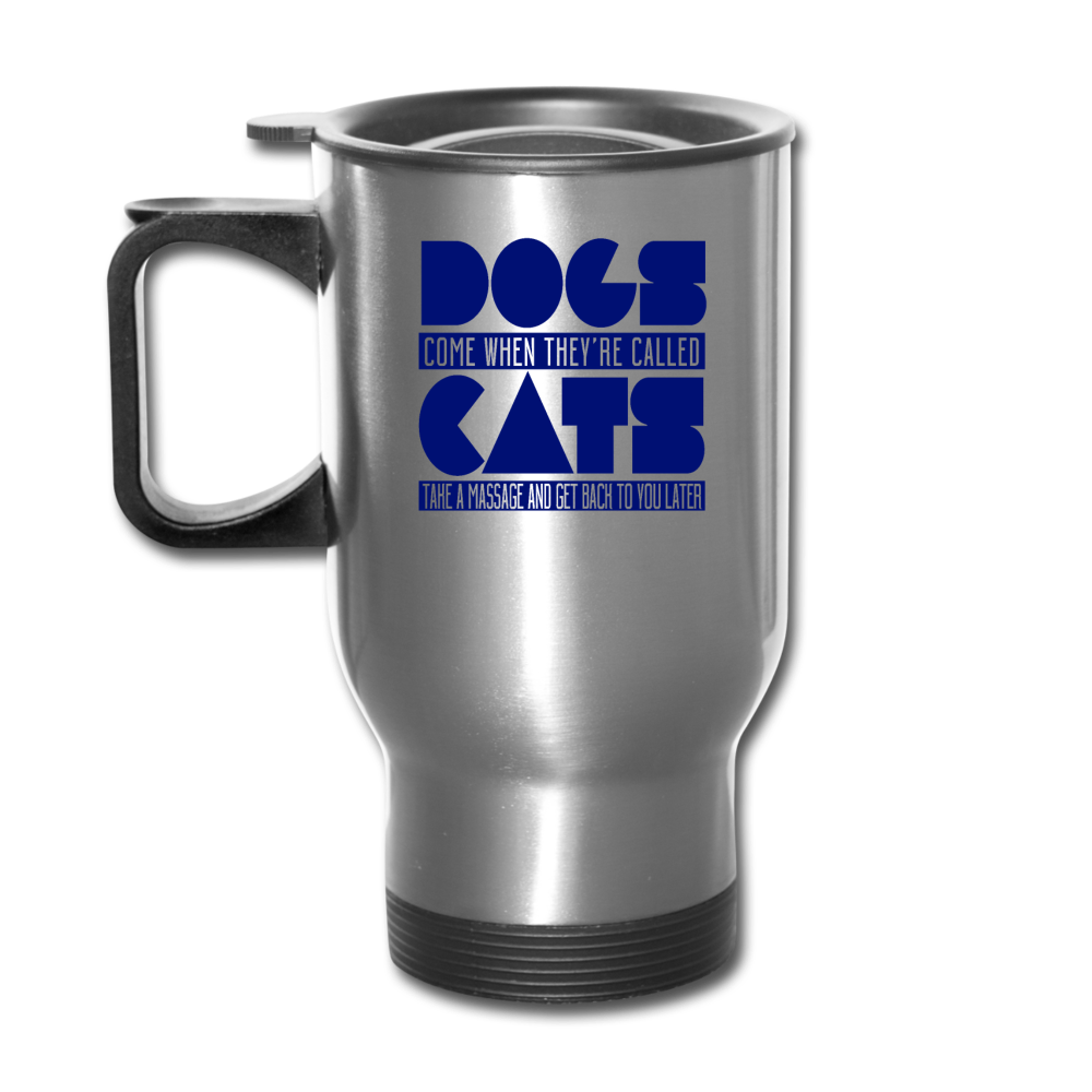 Cats And Dogs - Travel Mug - silver