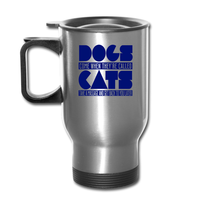 Cats And Dogs - Travel Mug - silver