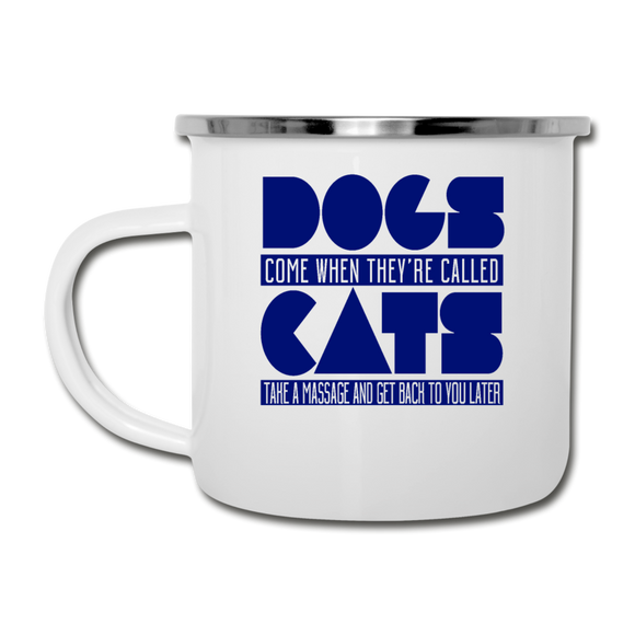 Cats And Dogs - Camper Mug - white