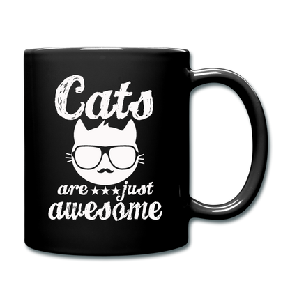 Cats Are Just Awesome - White - Full Color Mug - black