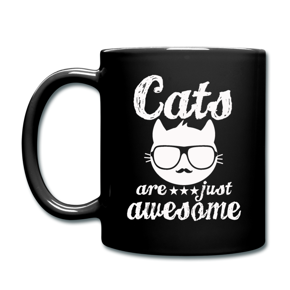 Cats Are Just Awesome - White - Full Color Mug - black