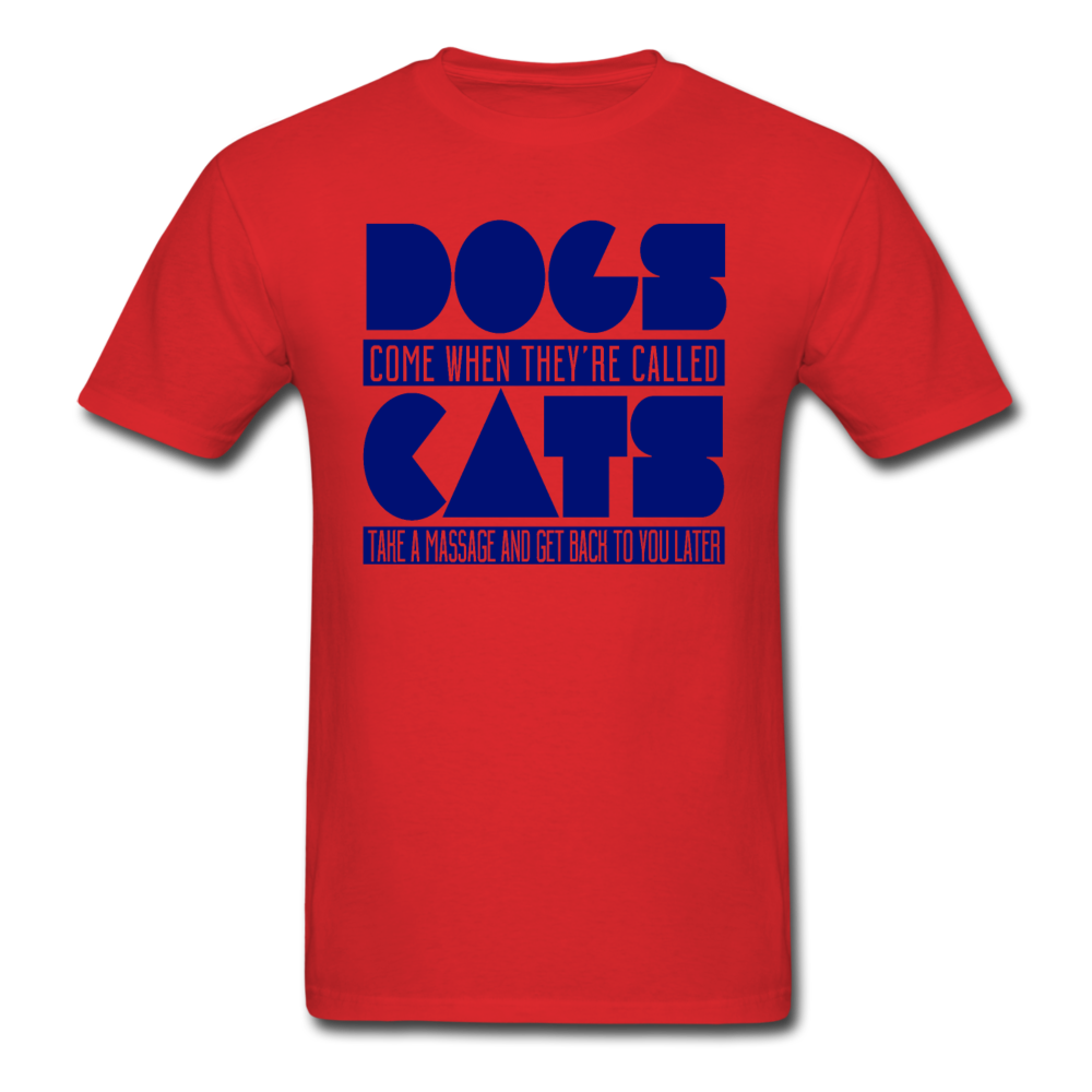 Cats And Dogs - Unisex Classic T-Shirt - red