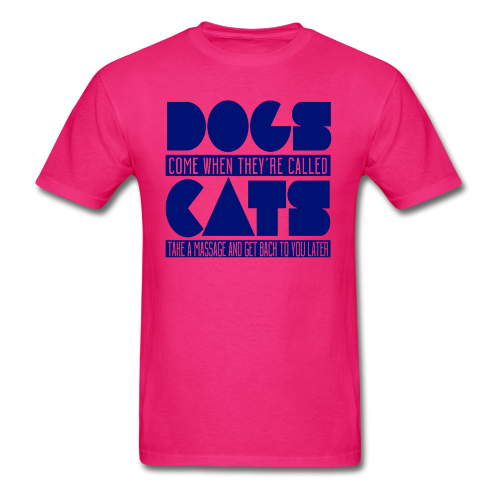 Cats And Dogs - Unisex Classic T-Shirt - fuchsia