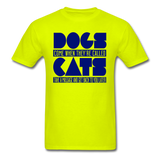 Cats And Dogs - Unisex Classic T-Shirt - safety green