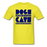 Cats And Dogs - Unisex Classic T-Shirt - yellow