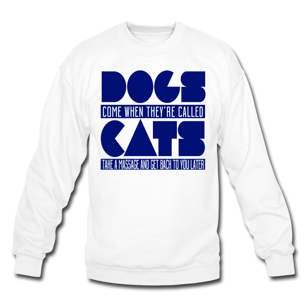 Cats And Dogs - Crewneck Sweatshirt - white