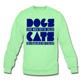 Cats And Dogs - Crewneck Sweatshirt - lime
