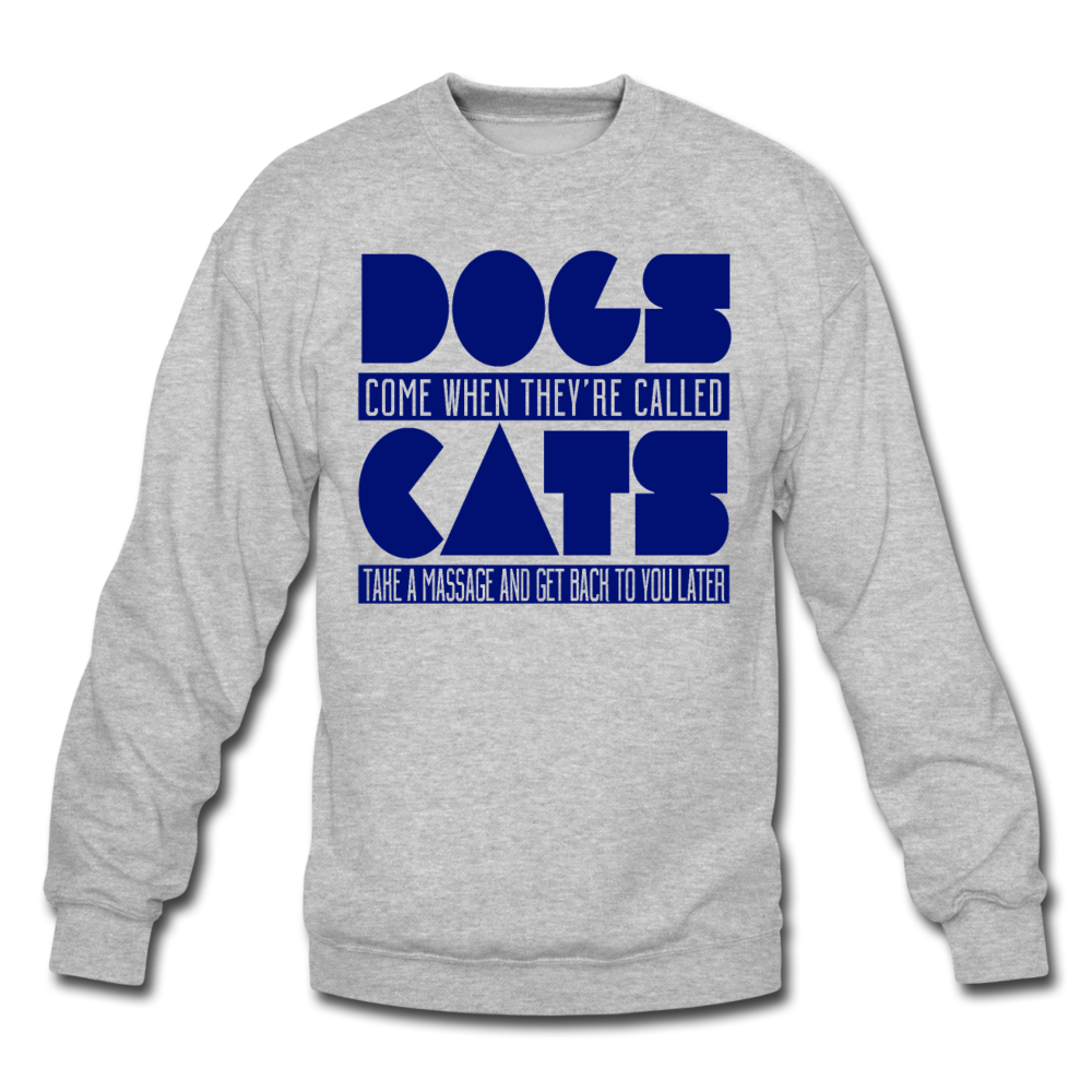 Cats And Dogs - Crewneck Sweatshirt - heather gray