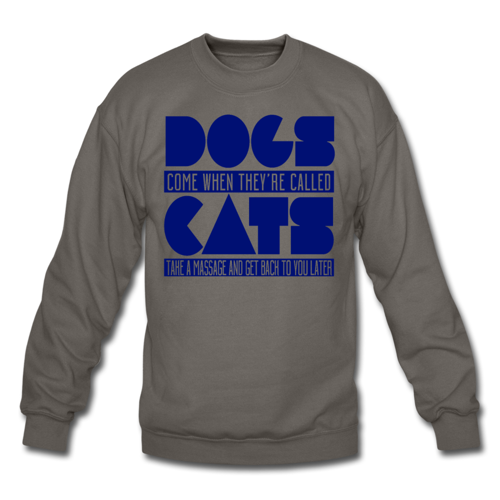 Cats And Dogs - Crewneck Sweatshirt - asphalt gray