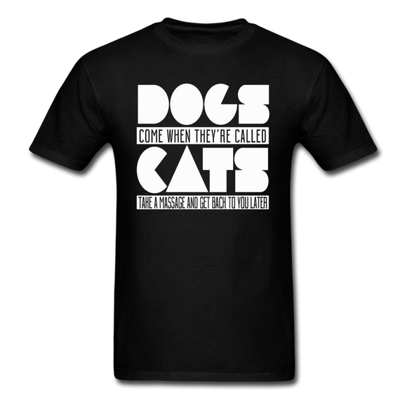 Cats And Dogs - White - Unisex Classic T-Shirt - black