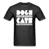 Cats And Dogs - White - Unisex Classic T-Shirt - heather black