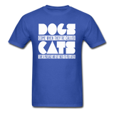 Cats And Dogs - White - Unisex Classic T-Shirt - royal blue