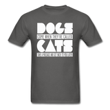 Cats And Dogs - White - Unisex Classic T-Shirt - charcoal