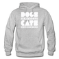 Cats And Dogs - White - Gildan Heavy Blend Adult Hoodie - heather gray