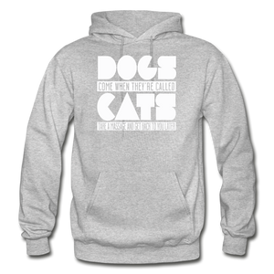 Cats And Dogs - White - Gildan Heavy Blend Adult Hoodie - turquoise