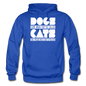 Cats And Dogs - White - Gildan Heavy Blend Adult Hoodie - royal blue