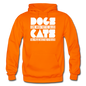 Cats And Dogs - White - Gildan Heavy Blend Adult Hoodie - orange