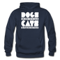 Cats And Dogs - White - Gildan Heavy Blend Adult Hoodie - navy