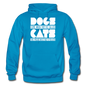 Cats And Dogs - White - Gildan Heavy Blend Adult Hoodie - turquoise