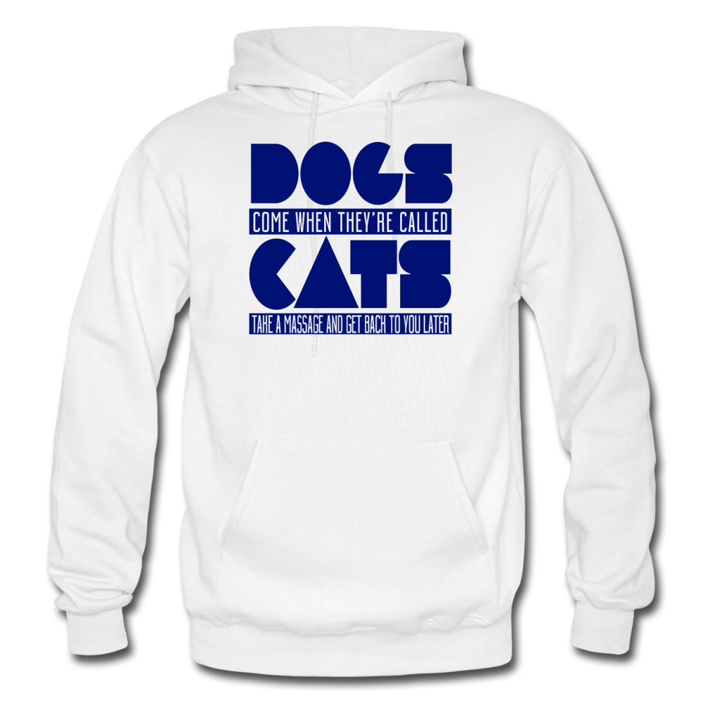 Cats And Dogs - Gildan Heavy Blend Adult Hoodie - white