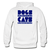Cats And Dogs - Gildan Heavy Blend Adult Hoodie - white