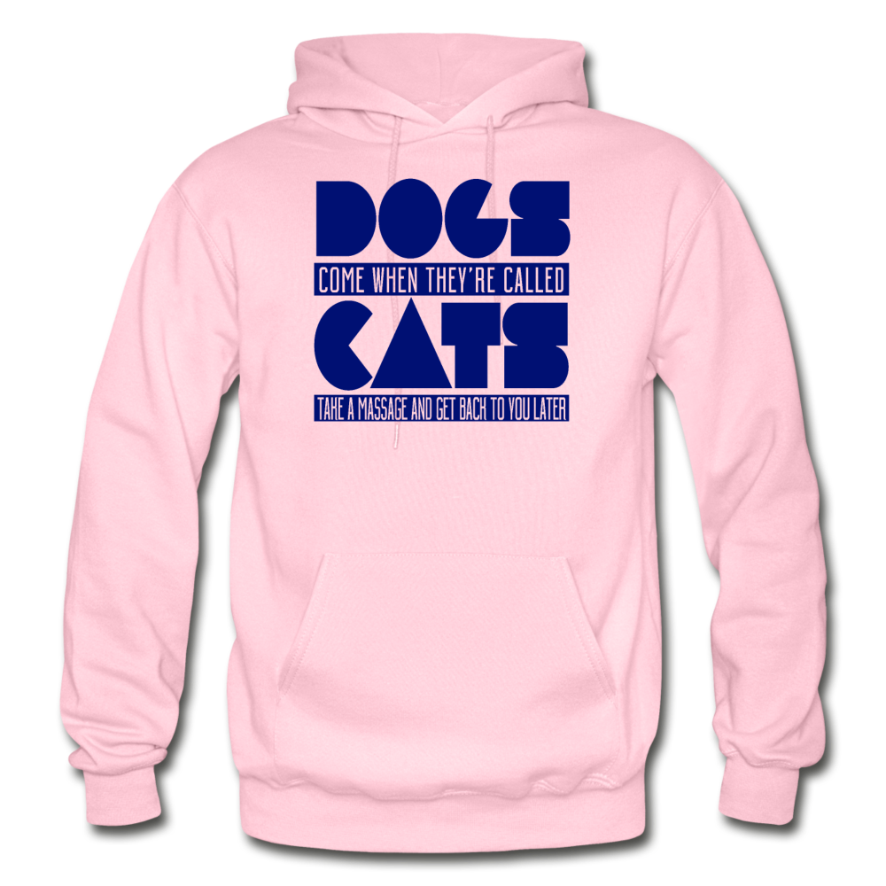 Cats And Dogs - Gildan Heavy Blend Adult Hoodie - light pink