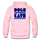 Cats And Dogs - Gildan Heavy Blend Adult Hoodie - light pink