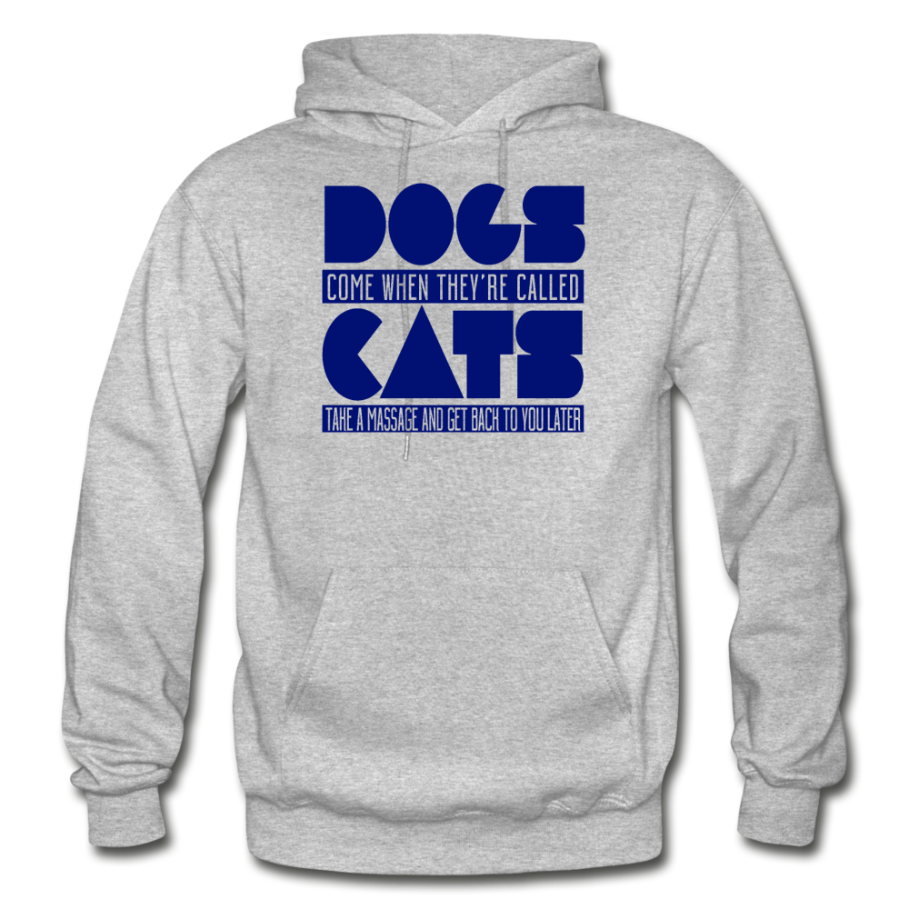 Cats And Dogs - Gildan Heavy Blend Adult Hoodie - heather gray