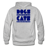 Cats And Dogs - Gildan Heavy Blend Adult Hoodie - heather gray