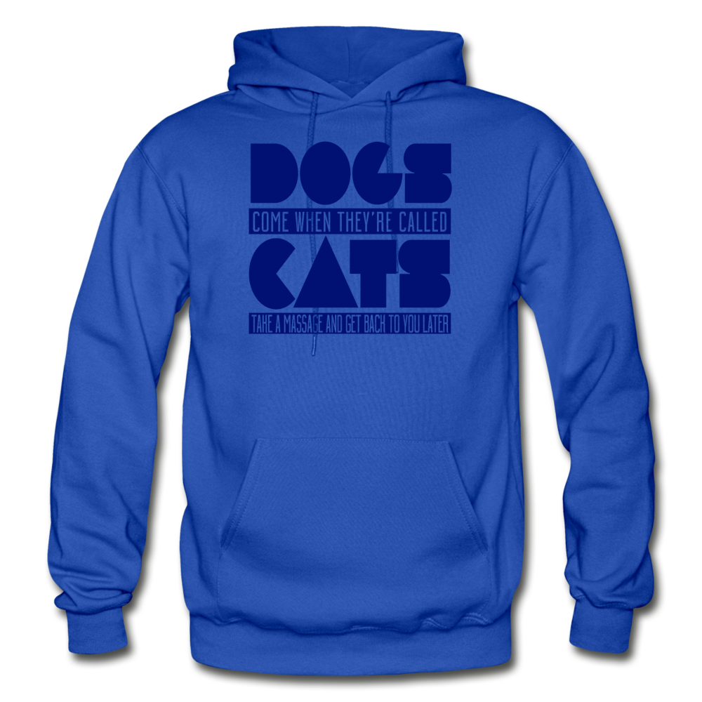 Cats And Dogs - Gildan Heavy Blend Adult Hoodie - royal blue