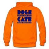 Cats And Dogs - Gildan Heavy Blend Adult Hoodie - orange