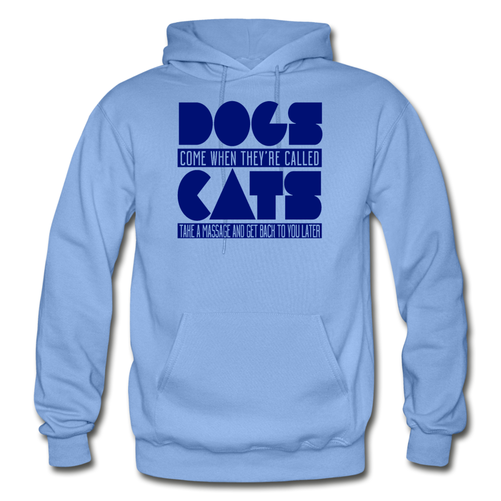 Cats And Dogs - Gildan Heavy Blend Adult Hoodie - carolina blue