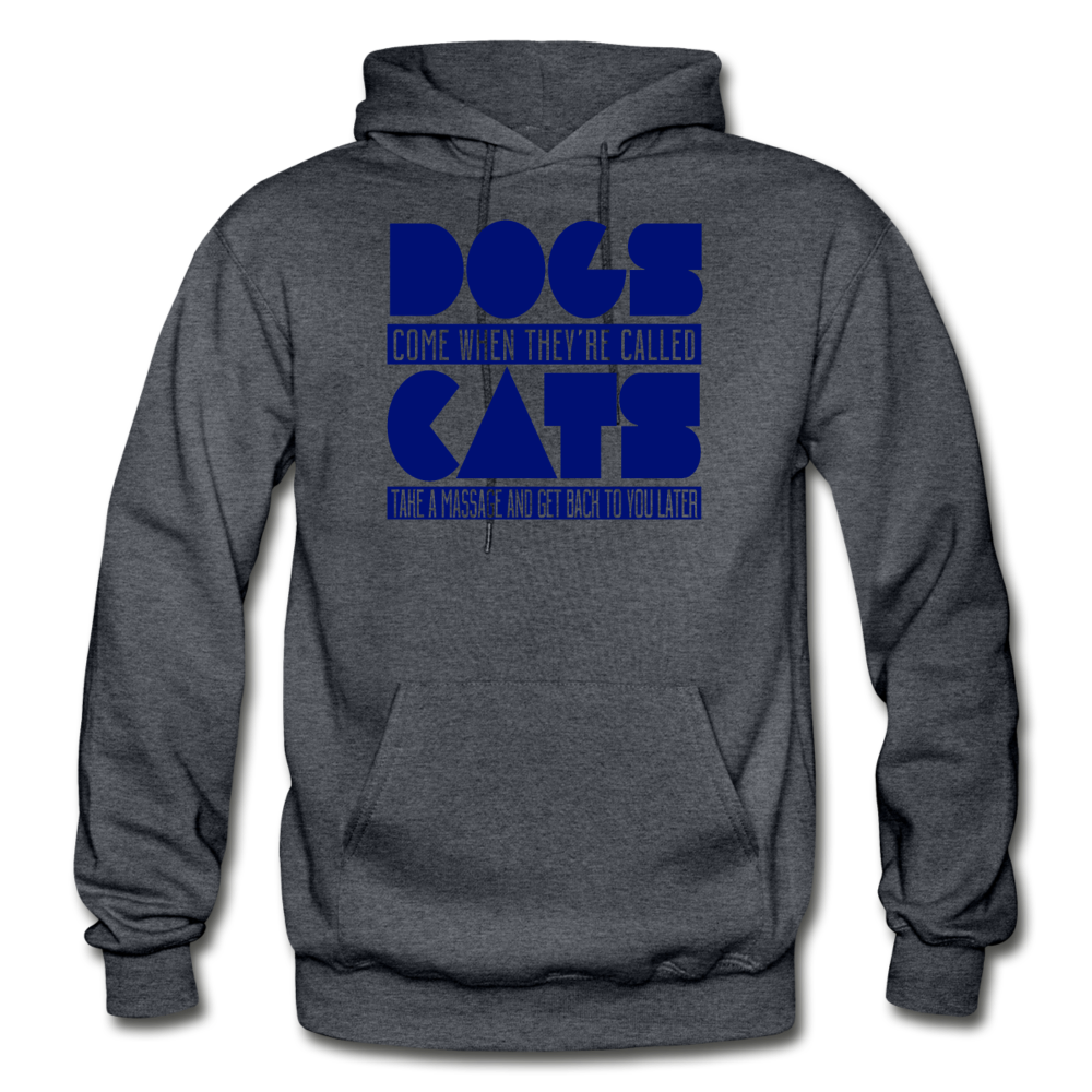 Cats And Dogs - Gildan Heavy Blend Adult Hoodie - charcoal gray