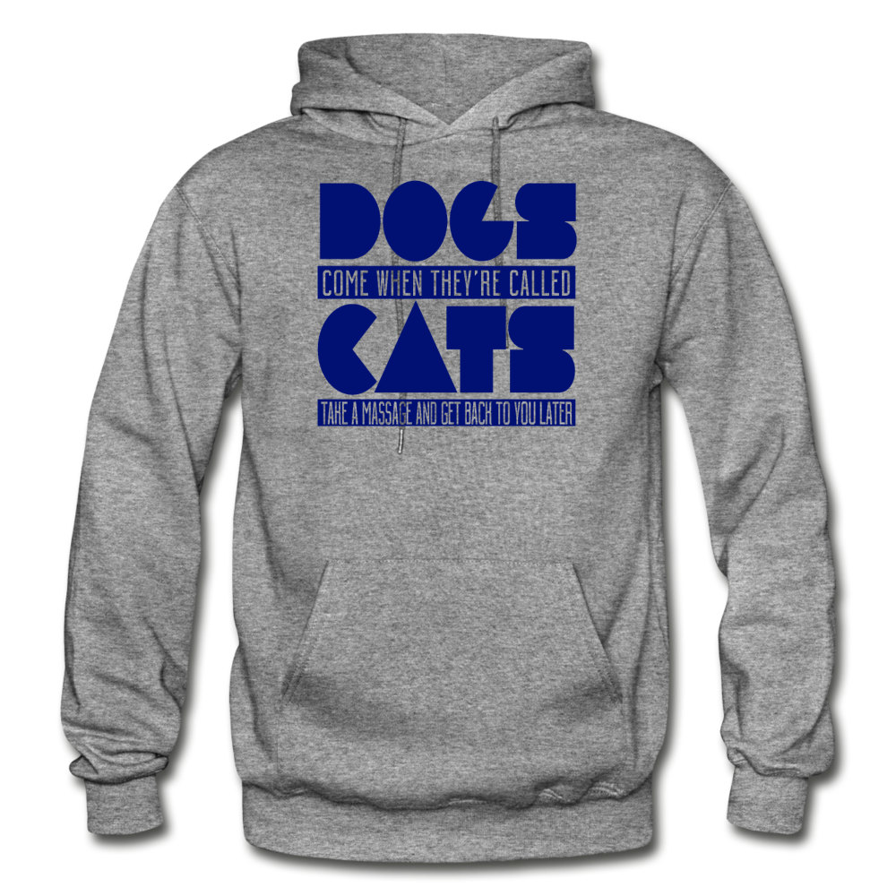 Cats And Dogs - Gildan Heavy Blend Adult Hoodie - graphite heather